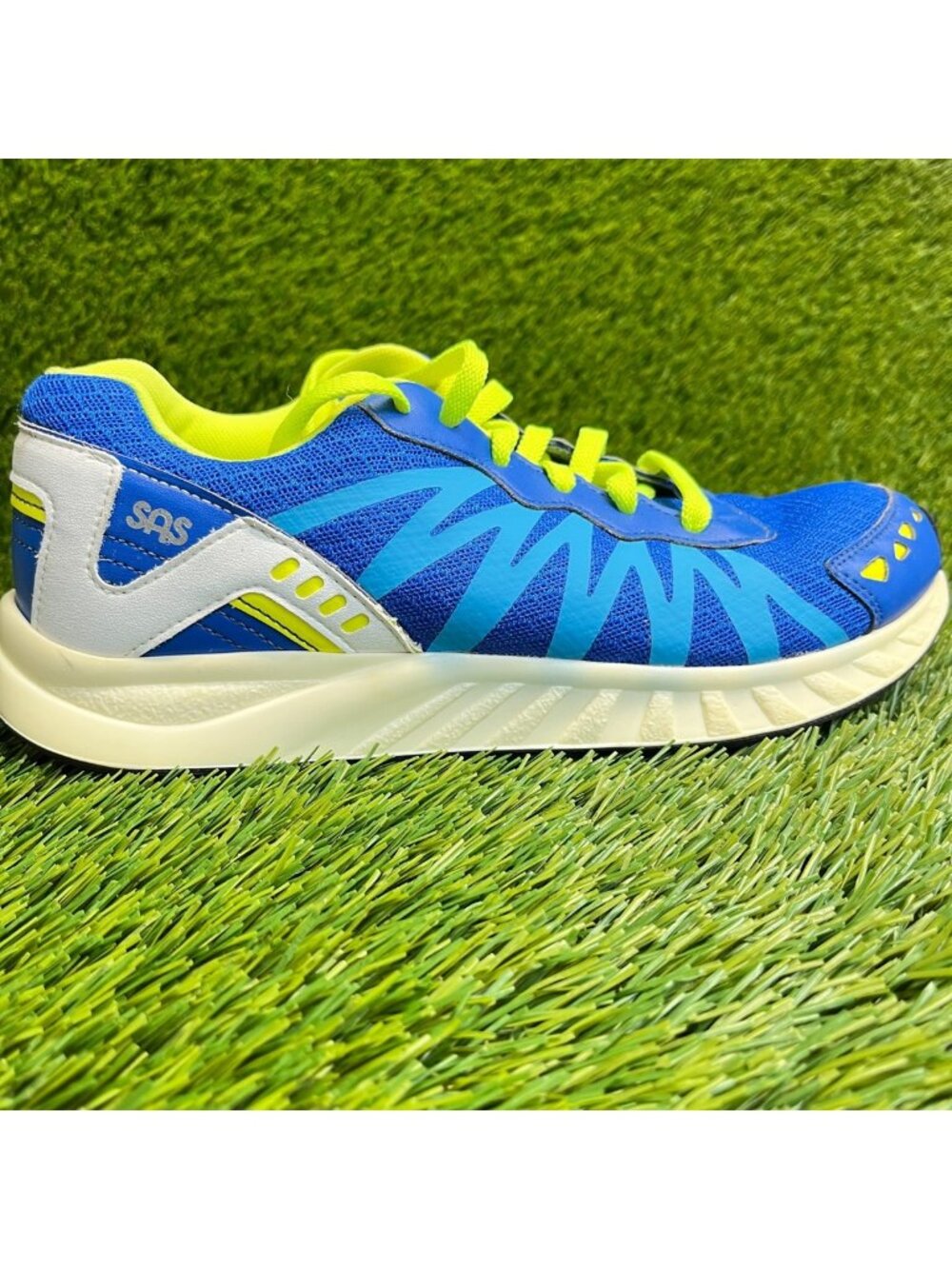 SAS Tempo Mesh Womens Size 7.5 Blue Athletic Running Walking Shoes Sneakers